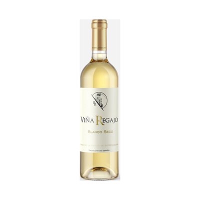 Botella de vino blanco Viña Regajo