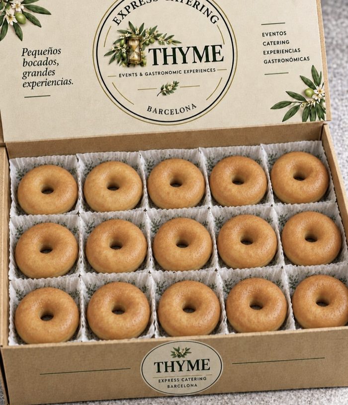 Caja de donuts glacé de THYME