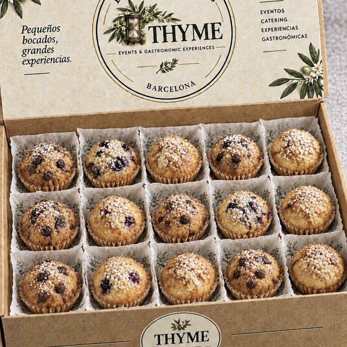 Mini magdalenas caseras THYME