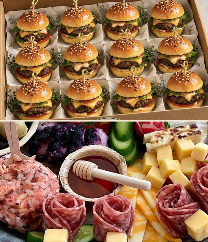 Cocktail Box de THYME con mini burgers
