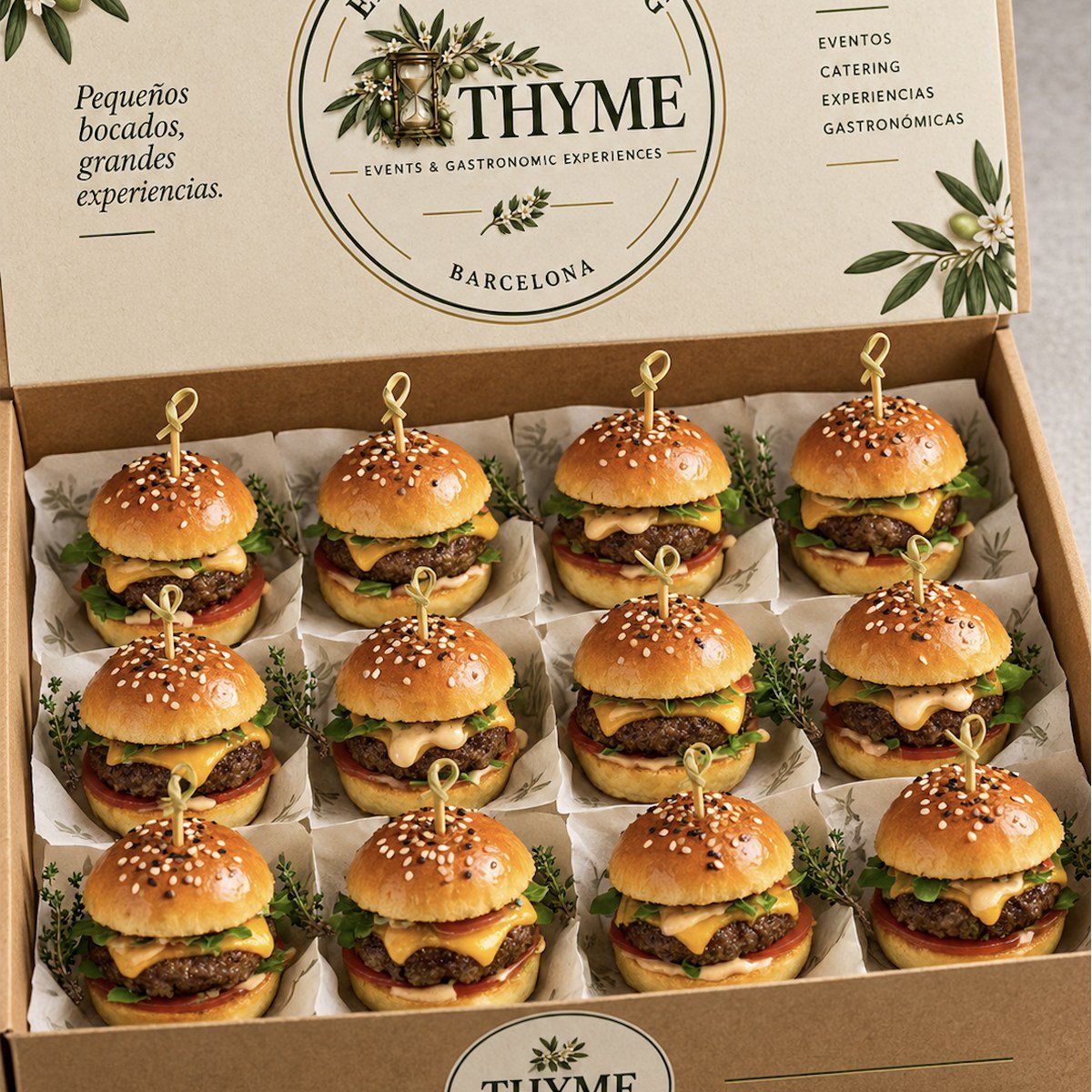 Burgers de ternera y queso THYME